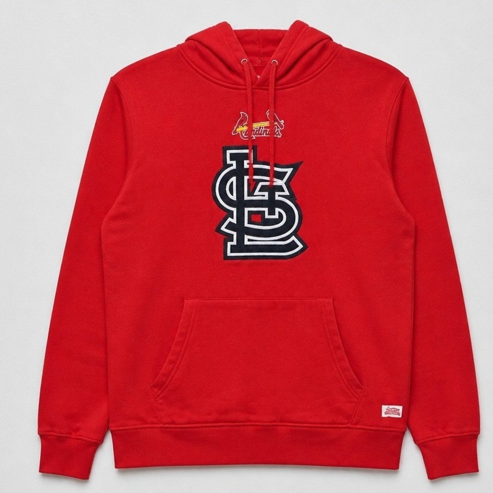 Stitches St. Louis Cardinals Hoodie XL Red MLB Embroidered Pullover‎ Mens